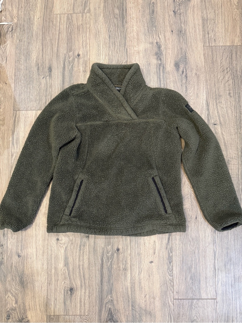The North Face Kids Olive Green Sherpa Pullover